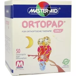 ORTOPAD til piger medium øjenokklusionsplaster, 50 stk