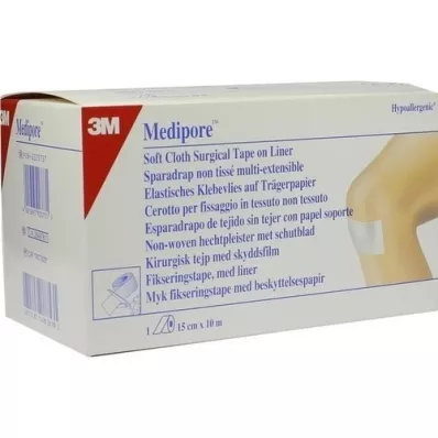 MEDIPORE Fikseringsfleece hypoallergen.15cmx10m 2991NP-3, 1 stk
