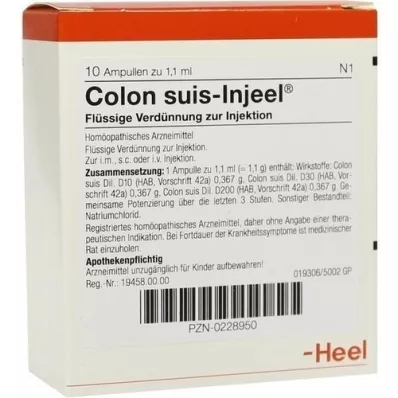 COLON SUIS Injeel ampuller, 10 stk