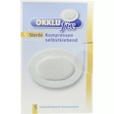 OKKLUFIX Eye komprimerer sterilt selvklæbende, 5 stk OKKLUFIX Eye komprimerer sterilt selvklæbende, 5 stk