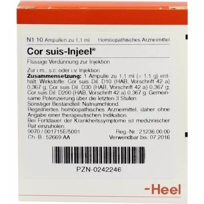 COR SUIS Injeel ampuller, 10 stk