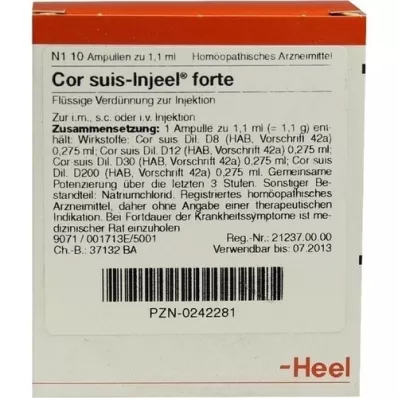 COR SUIS Injeel forte ampuller, 10 stk