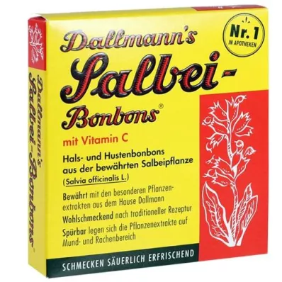 DALLMANNS Salviebolsjer med Vit.C., 20 stk