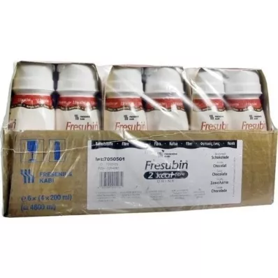 FRESUBIN 2 kcal Fiber DRINK Chokolade drikkeflaske, 24X200 ml