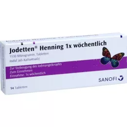 JODETTEN Henning 1x ugentlige tabletter, 14 stk