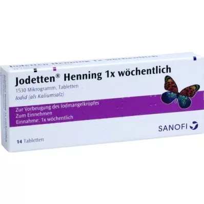 JODETTEN Henning 1x ugentlige tabletter, 14 stk