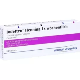 JODETTEN Henning 1x ugentlige tabletter, 28 stk