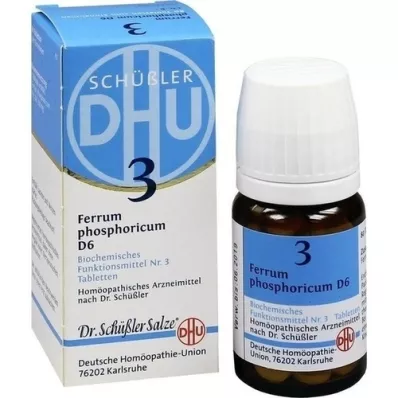 BIOCHEMIE DHU 3 Ferrum phosphoricum D 6 tabletter, 80 stk