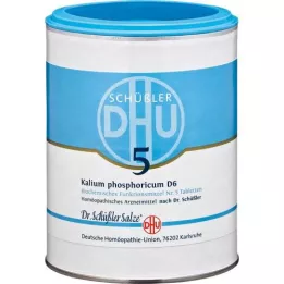 BIOCHEMIE DHU 5 Kalium phosphoricum D 6 tabletter, 1000 stk