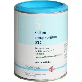 BIOCHEMIE DHU 5 Kalium phosphoricum D 12 tabletter, 1000 stk