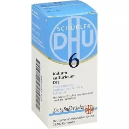 BIOCHEMIE DHU 6 kaliumsulfuricum D 12 tabletter, 80 stk