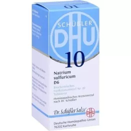 BIOCHEMIE DHU 10 Natrum sulfuricum D 6 tabletter, 80 stk