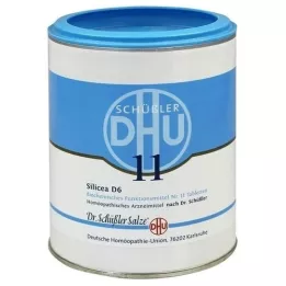 BIOCHEMIE DHU 11 Silicea D 6 tabletter, 1000 stk