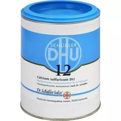 BIOCHEMIE DHU 12 Calcium sulfuricum D 12 tabletter, 1000 stk