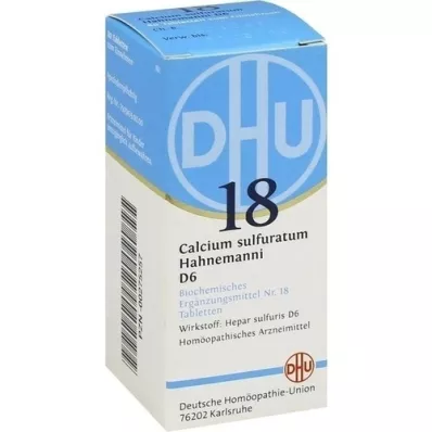 BIOCHEMIE DHU 18 Calcium sulfuratum D 6 tabletter, 80 stk