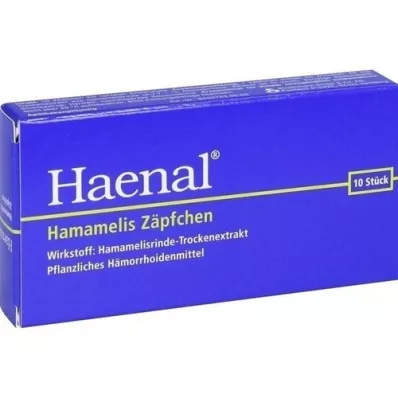 HAENAL Hamamelis stikpiller, 10 stk
