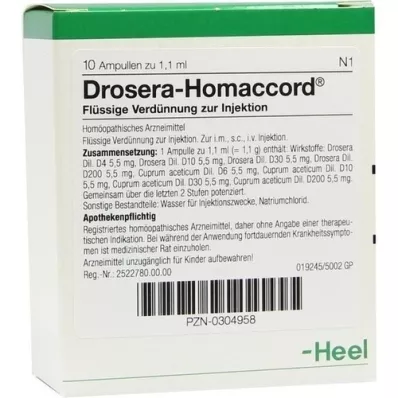 DROSERA HOMACCORD Ampuller, 10 stk