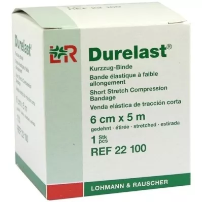 DURELAST Bandage 6 cmx5 m, 1 stk DURELAST Bandage 6 cmx5 m, 1 stk