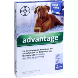 ADVANTAGE 400 opløsningspipetter til hunde fra 25 kg, 1x4 stk