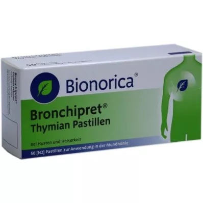 BRONCHIPRET Timianpastiller, 50 stk
