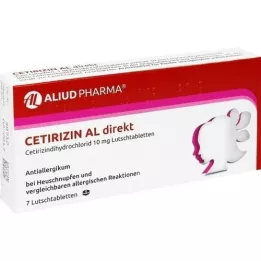 CETIRIZIN AL direkte sugetabletter, 7 stk