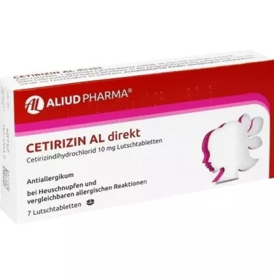 CETIRIZIN AL direkte sugetabletter, 7 stk