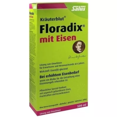 FLORADIX med jern oral opløsning, 500 ml