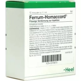 FERRUM HOMACCORD Ampuller, 10 stk