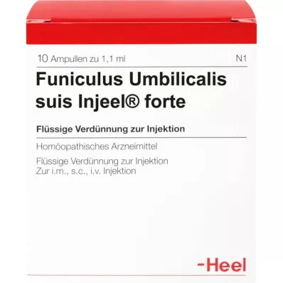 FUNICULUS UMBILICALIS suis Injeel forte ampuller, 10 stk