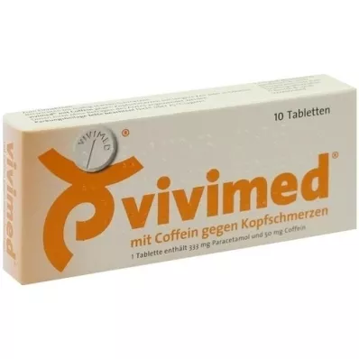 VIVIMED med koffein til hovedpinetabletter, 10 stk