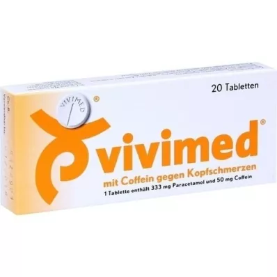 VIVIMED med koffein til hovedpinetabletter, 20 stk