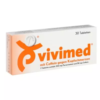 VIVIMED med koffein til hovedpinetabletter, 30 stk