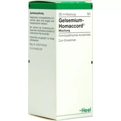 GELSEMIUM HOMACCORD Dråber, 30 ml