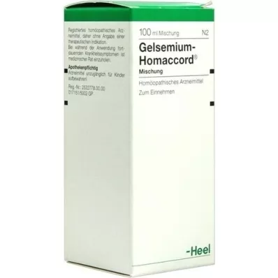 GELSEMIUM HOMACCORD Dråber, 100 ml