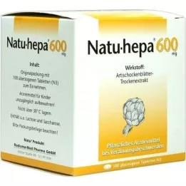 NATU HEPA 600 mg overtrukne tabletter, 100 stk