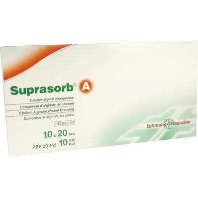 SUPRASORB A Calciumalginat kompr.10x20 cm, 10 stk