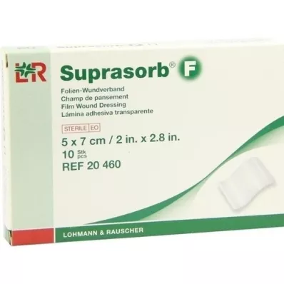 SUPRASORB F F Film sårforbindinger 5x7 cm sterile, 10 stk
