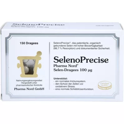 SELENOPRECISE 100 μg Pharma Nord dragéer, 150 stk