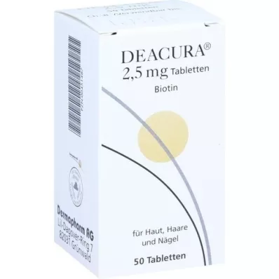 DEACURA 2,5 mg tabletter, 50 stk