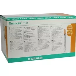 OMNICAN Insulinsprøjte 1 ml U100 med kanal 0,30x12 mm, 100x1 stk