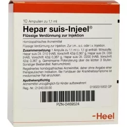 HEPAR SUIS Injeel ampuller, 10 stk