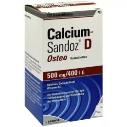 CALCIUM SANDOZ D Osteo 500 mg/400 IE tyggetablet, 120 stk