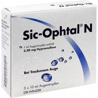 SIC OPHTAL N øjendråber, 3X10 ml