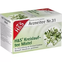 H&S Circulation Tea Mistelten Filterpose, 20X2,0 g