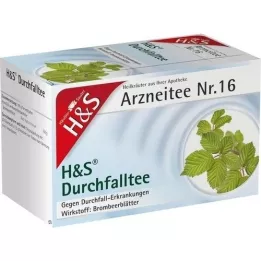 H&amp;S Diarré te-filterposer, 20X1,5 g