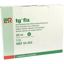 TG fix netbandage C 25 m hvid, 1 stk