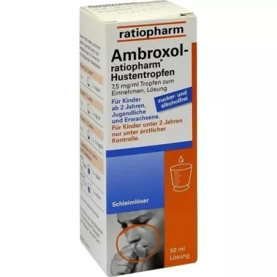AMBROXOL-ratiopharm hostedråber, 50 ml