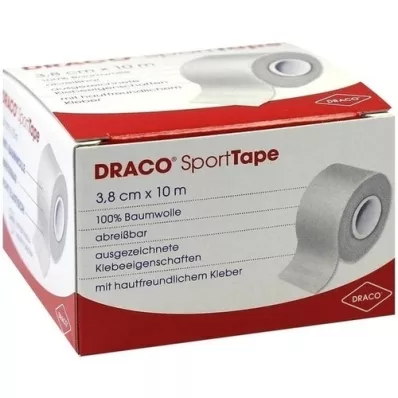 DRACO TAPEVERBAND 3,8 cmx10 m hvid, 1 stk DRACO TAPEVERBAND 3,8 cmx10 m hvid, 1 stk