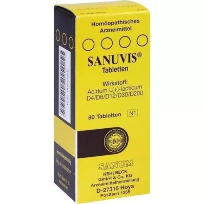 SANUVIS Tabletter, 80 stk