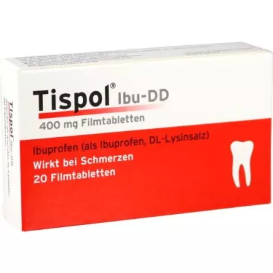 TISPOL Ibu DD filmovertrukne tabletter, 20 stk